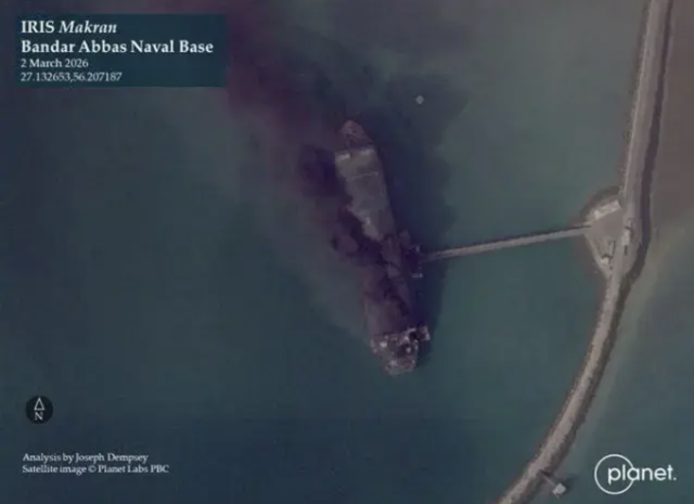 Savaşın en önemli kayıplarından biri! İran'ın dev İHA gemisi batırıldı - Resim: 0