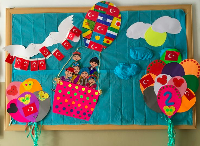 23 Nisan pano örnekleri okul süslemesi nasıl yapılır? - Resim: 0