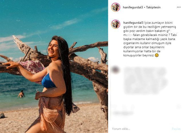 Gelin adayı Hanife Gürdal bikini giyip edepsiz mesajla Instagram'ı salladı - Resim: 2