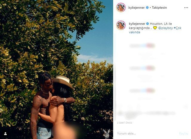 Kylie Jenner ile sevgilisinden hayranlarını şaşırtan çıplak poz - Resim: 2