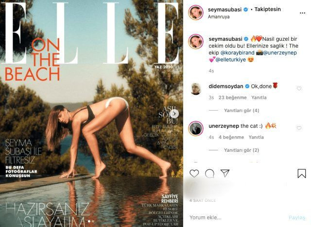 Şeyma Subaşı kapak fotoğraflarıyla 'Yok artık' dedirtti eleştiri yağdı - Resim: 2