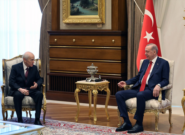 Cumhurbaşkanı Erdoğan, Devlet Bahçeli ile bir araya geldi - Resim: 0