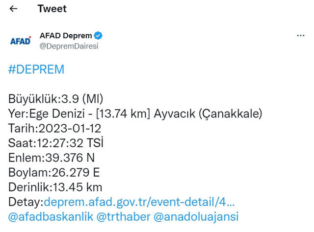 Çanakkale'de deprem oldu! AFAD şiddetini açıkladı - Resim: 0
