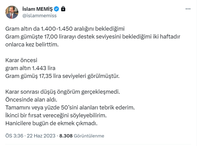 İslam Memiş'i dinleyenler büyük zarar etti! Saatler önce söylediklerinin hepsinin tersi oldu - Resim: 2