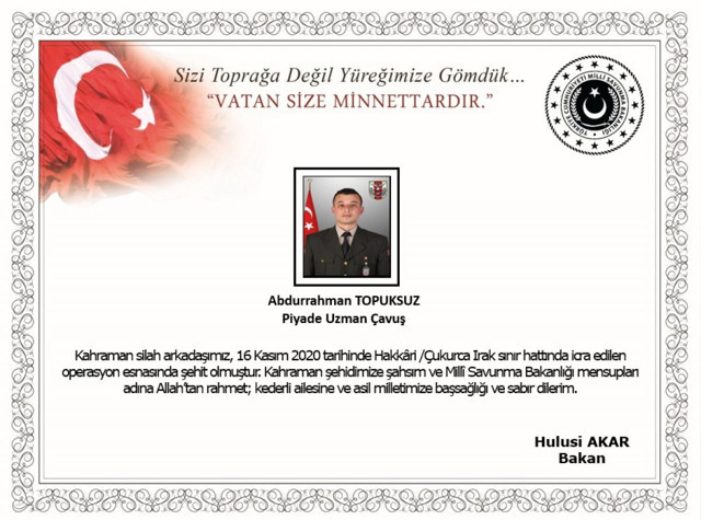 Hakkari'de icra edilen operasyonda bir asker şehit oldu - Resim: 0