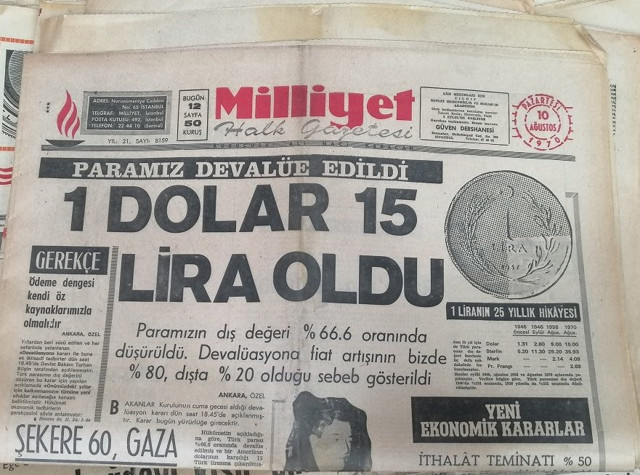 51 yıl önceki dolar kuruna döndük! CHP'den dolara manşetli tepki - Resim: 0