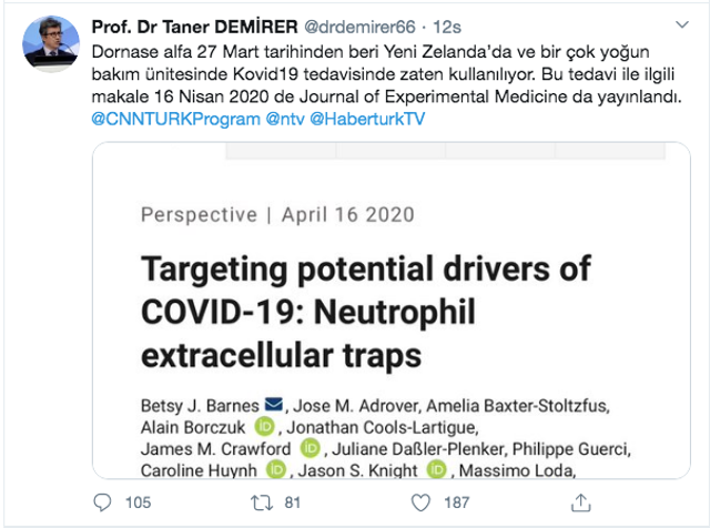 Bilim Kurulu Üyesi Alpay Azap Ercüment Ovalı'nın 'buldum' dediği ilaç için ne dedi - Resim: 0