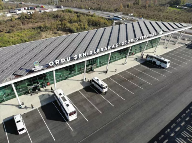 Ordu'da kendi elektriğini üreten otogar yapıldı - Resim: 1
