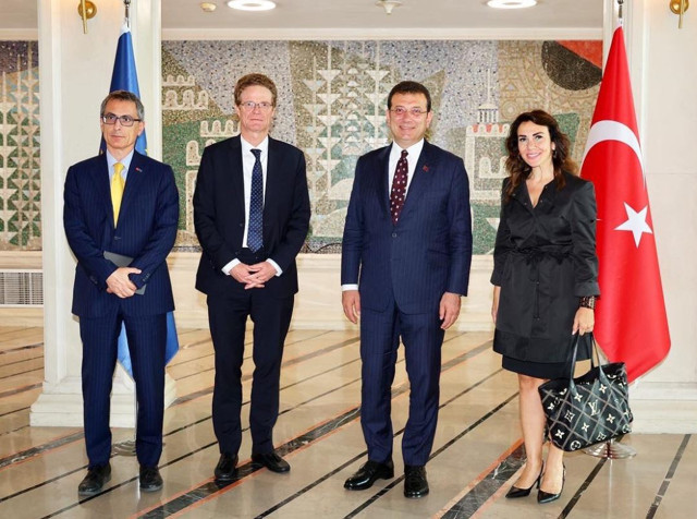 AB Türkiye Delegasyonu Başkanı Nikolaus Meyer-Landrut, Ekrem İmamoğlu'nu ziyaret etti - Resim: 2