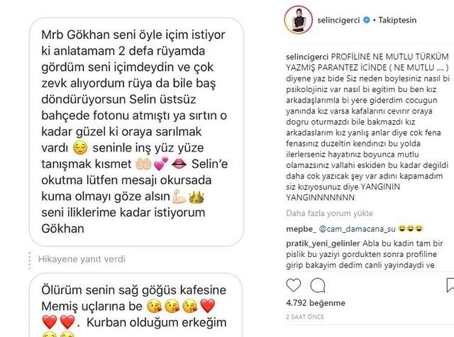 Selin Ciğerci sevgilisine gelen aşk mesajını ifşa etti! - Resim: 4