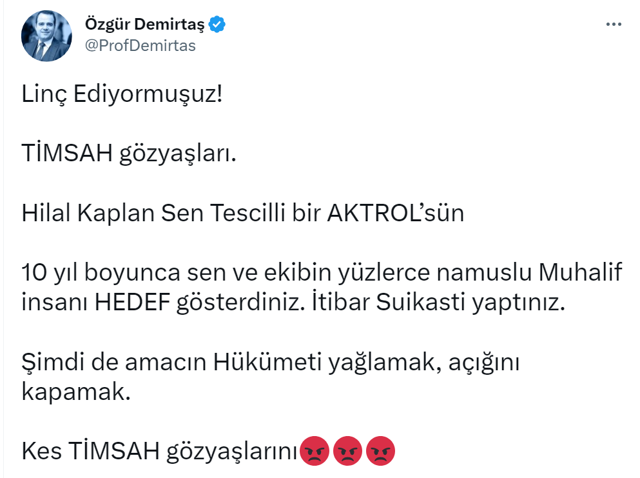 Özgür Demirtaş, Hilal Kaplan'a "Allah Belanı versin" dedi! Melih Gökçek 'kimsiniz lan siz' diye çıkıştı - Resim: 2