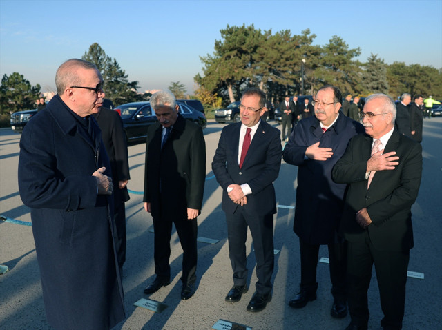 Devlet erkanı Anıtkabir'de! Cumhurbaşkanı Erdoğan: Türkiye küresel bir güç olma yolunda - Resim: 5