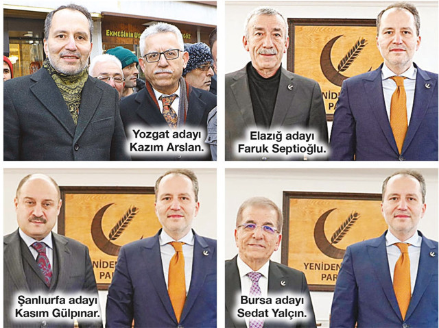 AK Parti'den aday olamayan soluğu Yeniden Refah'ta alıyor! YRP'nin İstanbul ve Ankara adayları... - Resim: 0