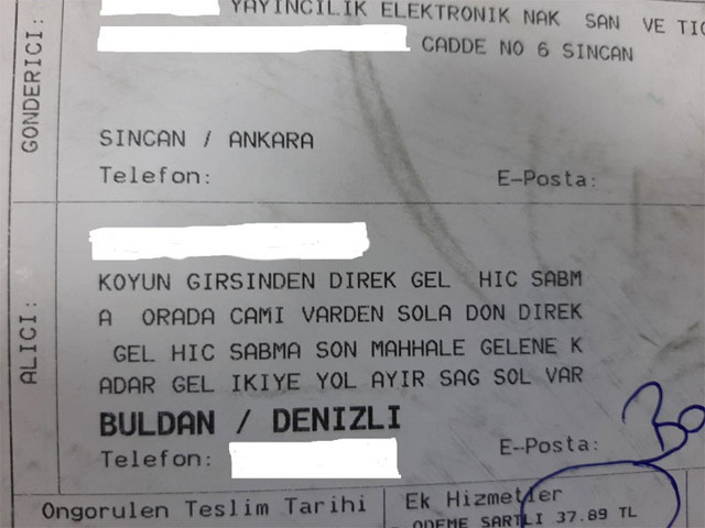 Kargo paketindeki adres görevlileri ‘şok’ etti - Resim: 0