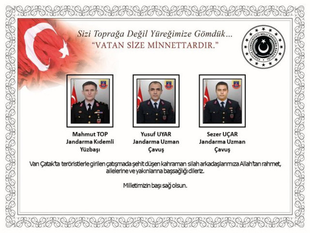 Van'da şehit düşen 3 kahraman askerimiz için tören düzenlendi - Resim: 5