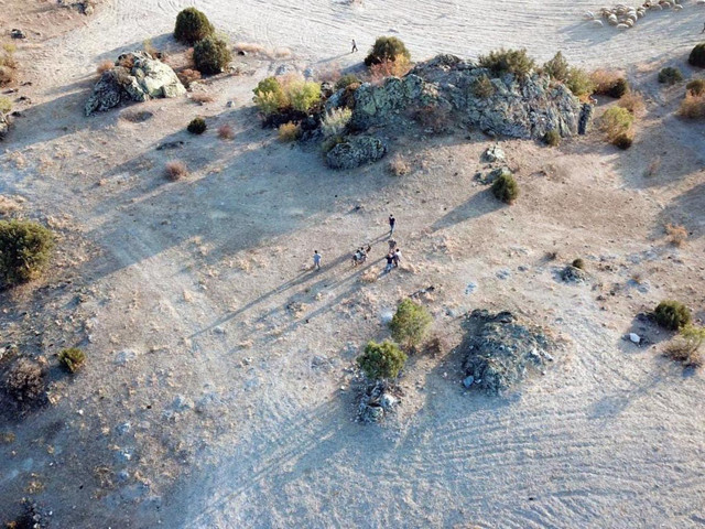 Yozgat'ta kaçak kazı yapanlara jandarmadan drone ile suçüstü - Resim: 0