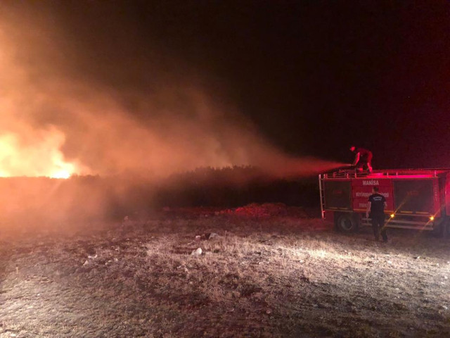 Manisa'nın Kula ilçesinde orman yangını - Resim: 0