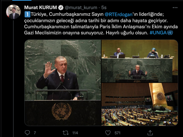 Çevre Bakanı Murat Kurum açıkladı! Paris İklim Anlaşması ekimde Meclis'e geliyor - Resim: 0