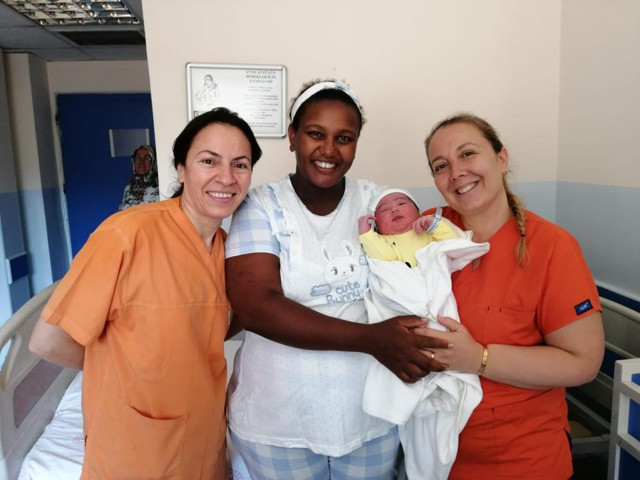 Etiyopyalı kadın doğum için Salihli'yi seçti - Resim: 0