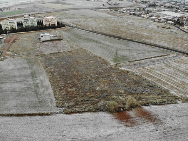 Devlet Bahçeli'nin bağışladığı 6 dönümlük arsa havadan görüntülendi - Resim: 0