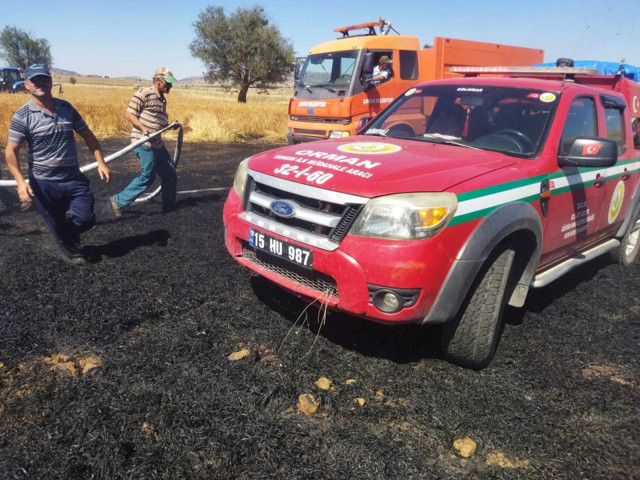 Burdur'da çay keyfi yapmak isterken tarım arazisini küle çevirdi - Resim: 2