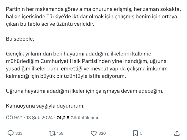CHP'de şok istifa! Esenyurt Belediye Başkan adayı gösterilecek' deniliyordu! Gürsel Tekin istifa etti - Resim: 1