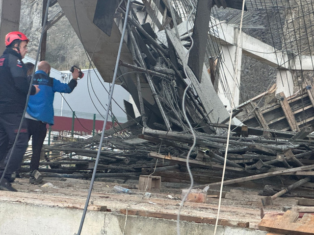 Trabzon'da inşaatta göçük meydana geldi! 1 işçi aranıyor - Resim: 0
