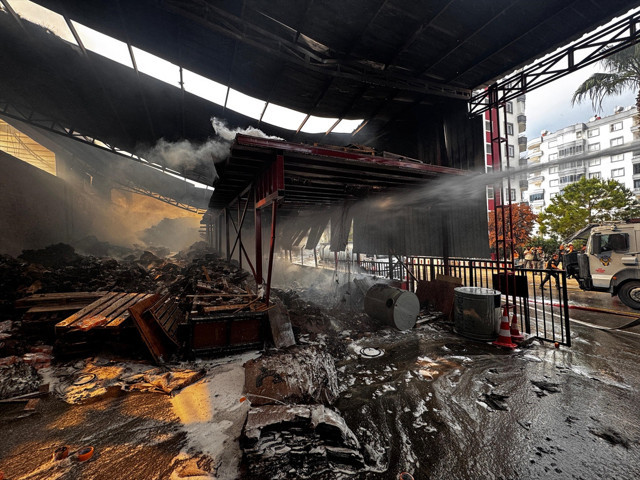 Mersin'de ses ve görüntü sistemleri üretilen fabrikada yangın çıktı - Resim: 5