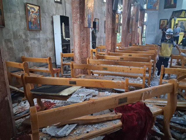 Şam’da kiliseye bombalı saldırı: 13 ölü, 53 yaralı - Resim: 0