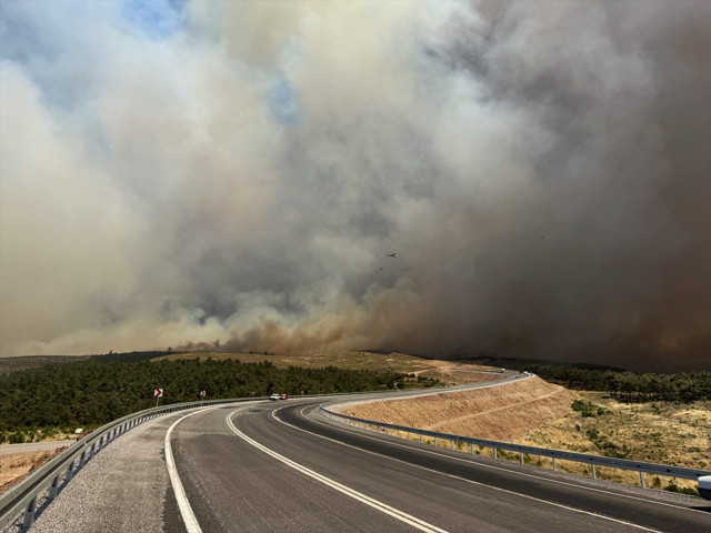 Orman yangını çıktı! İki mahalle tahliye edildi - Resim: 0