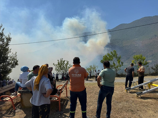 Bartın'da ormanlık alanda yangın! Validen açıklama - Resim: 0