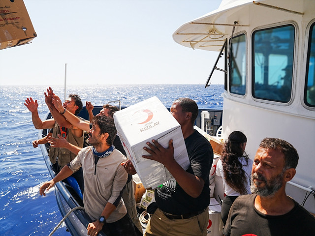 Türk Kızılay'ından Sumud Filosu'na gıda ve ilaç desteği - Resim: 1
