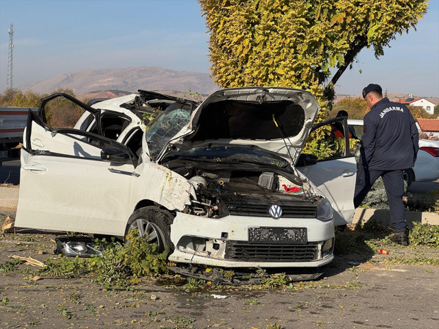 Feci kaza! Aydınlatma direğine çarpan otomobildeki anne ve bebeği öldü - Resim: 0