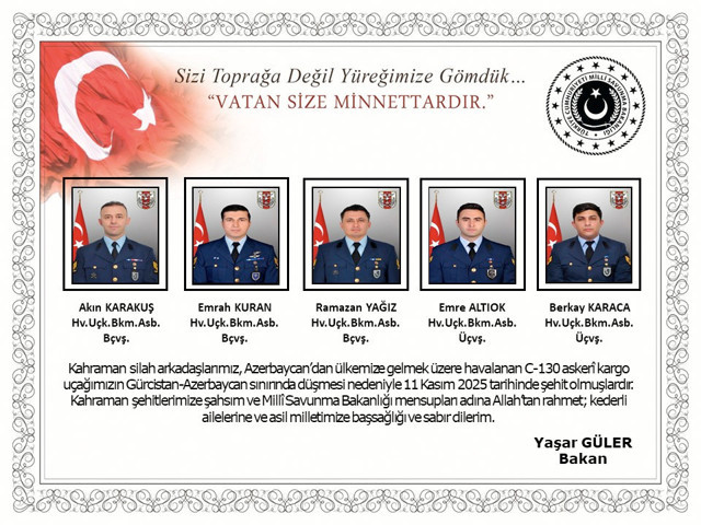 Gürcistan'da düşen kargo uçağındaki 20 şehidimizin isimleri ve memleketleri belli oldu - Resim: 2