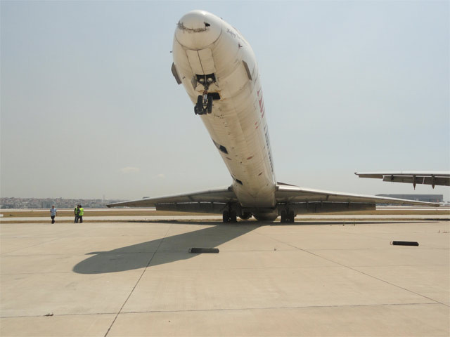 Uçak şaha kalktı - Resim: 1