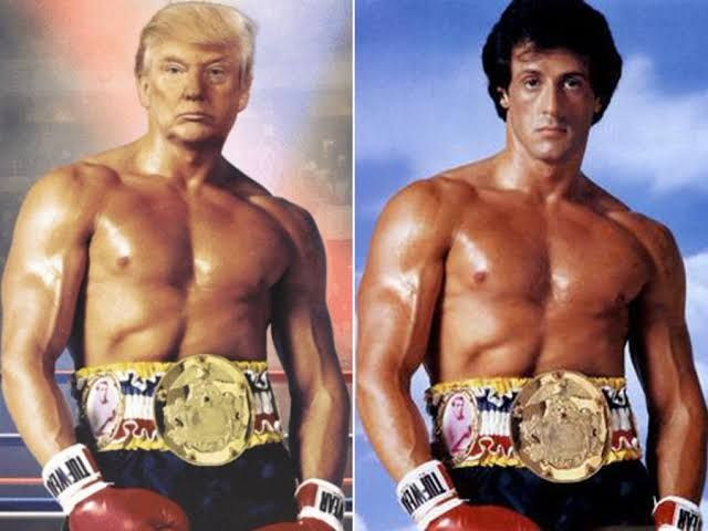 ABD Başkanı Donald Trump 'acı yok' notuyla İtalyan aygırı Rock Balboa pozu verdi - Resim: 1