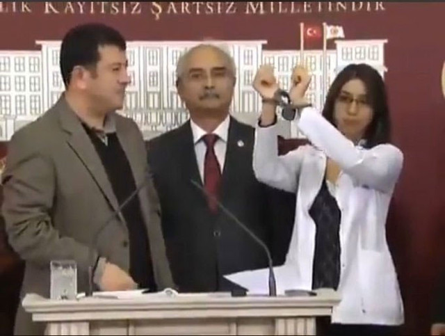 Öldürülen YPG'li terörist Ceren'in CHP'li Veli Ağbaba ile Meclis'teki görüntüleri ortaya çıktı - Resim: 1