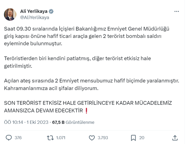 İçişleri Bakanı Yerlikaya meydan okudu! Terörle, işbirlikçilerine, zehir tacirlerine, çetelere... - Resim: 0
