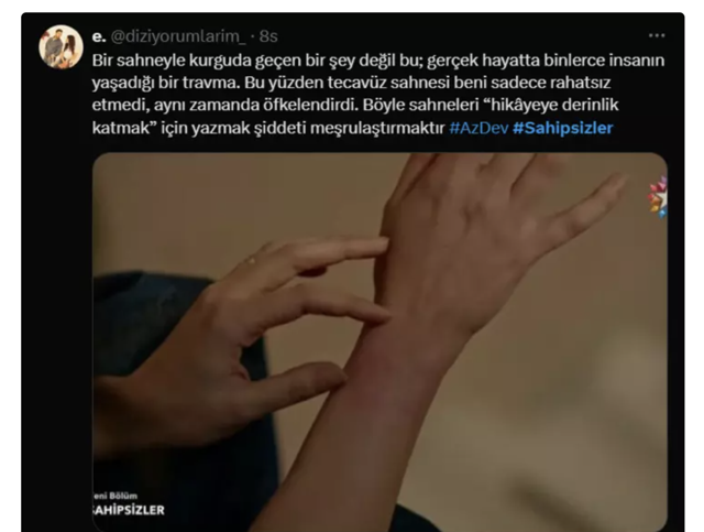 Sahipsizler dizisinde zorla birliktelik sahnesi tepki çekti! Sosyal medyada yorum yağdı - Resim: 5