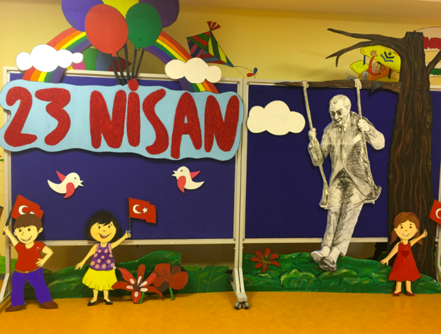 23 Nisan pano örnekleri okul süslemesi nasıl yapılır? - Resim: 1