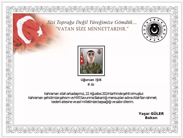 Milli Savunma Bakanlığı duyurdu! KKTC'de bir askerimiz şehit oldu - Resim: 0