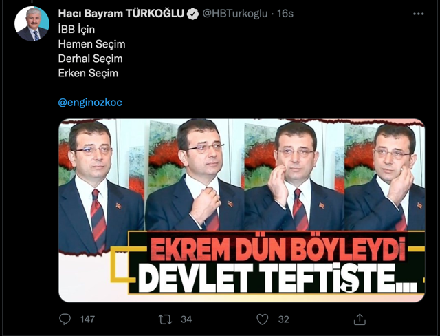 İstanbul Büyükşehir Belediyesi için 'erken seçim' kararı alınsın! AK Partili vekil istedi - Resim: 0