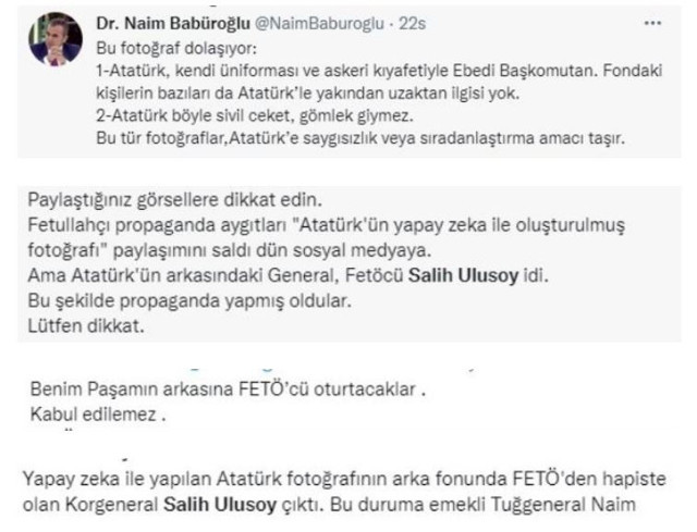 Atatürk'ün gündem olan fotoğrafındaki generalin kimliği tepki çekti - Resim: 1