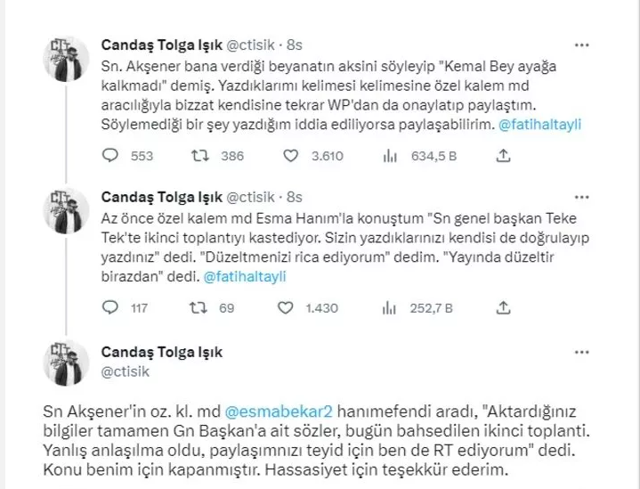 Canlı yayındayken Meral Akşener'i ters köşe eden tweet paylaşabilirim dedi sıraladı - Resim: 0