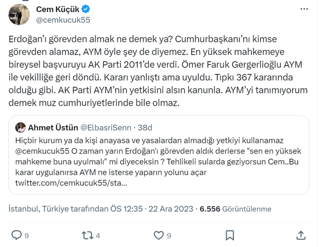 "Erdoğan’ı görevden almak ne demek ya?" Cem Küçük, AYM tartışmasına girdi - Resim: 2