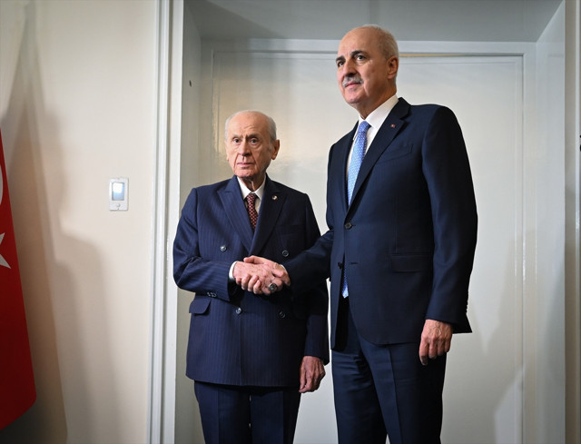 TBMM Başkanı Numan Kurtulmuş, Devlet Bahçeli'yi ziyaret etti - Resim: 0