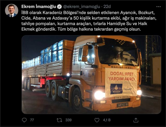 İstanbul Büyükşehir Belediyesi'nden sel bölgesine yardım eli! Ekrem İmamoğlu açıkladı - Resim: 0
