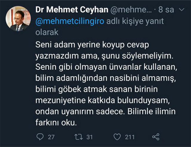 Prof. Dr. Mehmet Ceyhan ve Prof. Dr. Mehmet Çilingiroğlu çok fena birbirine girdi - Resim: 1