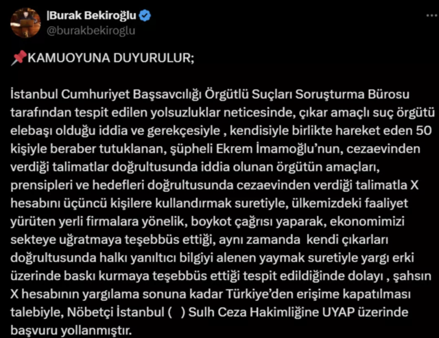 Boykot çağrısına destek vermişti! İmamoğlu'nun sosyal medya hesapları için harekete geçildi - Resim: 0