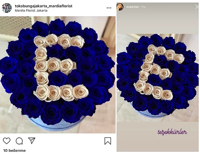 Ece Erken fena rezil oldu sahte paylaşımlı çiçek ifşa edildi dalga konusu oldu - Resim: 2